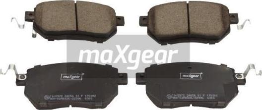 Maxgear 19-2972 - Bremžu uzliku kompl., Disku bremzes adetalas.lv