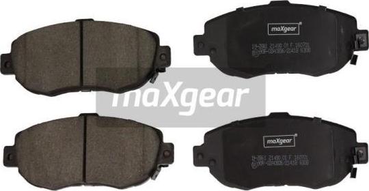 Maxgear 19-2861 - Bremžu uzliku kompl., Disku bremzes adetalas.lv