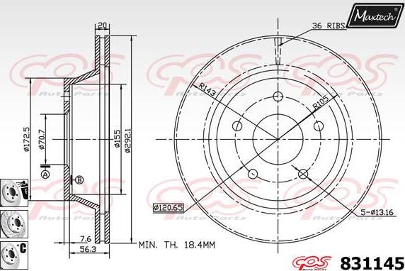 Maxtech 5281203 - Grozāmass statne, Riteņa piekare adetalas.lv