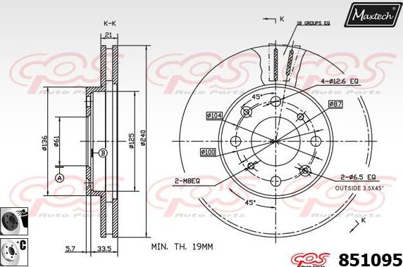 Maxtech 851059 - Bremžu diski adetalas.lv