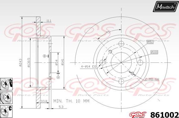 Maxtech 865210 - Bremžu diski adetalas.lv