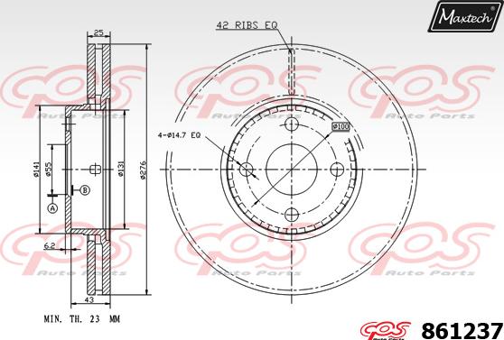 Maxtech 851138 - Bremžu diski adetalas.lv