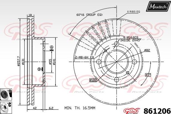 Maxtech 851129 - Bremžu diski adetalas.lv