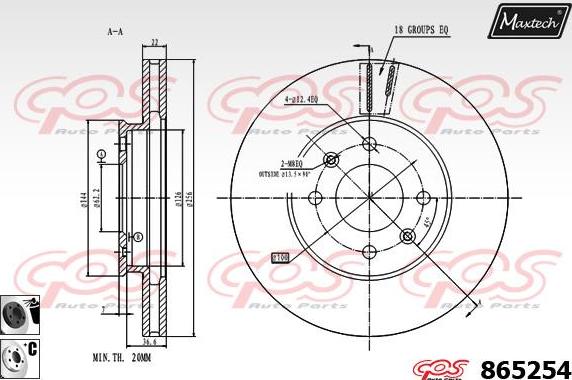 Maxtech 851127 - Bremžu diski adetalas.lv