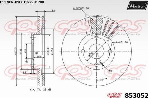 Maxtech 853052.0000 - Bremžu diski adetalas.lv