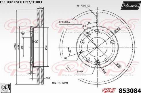 Maxtech 853084.0080 - Bremžu diski adetalas.lv