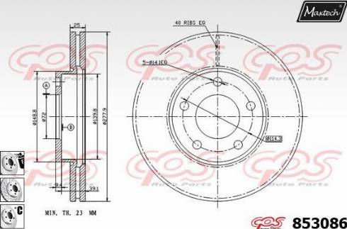 Maxtech 853086.6880 - Bremžu diski adetalas.lv