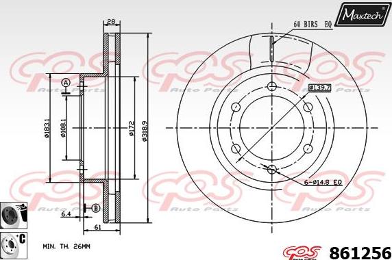 Maxtech 853110 - Bremžu diski adetalas.lv