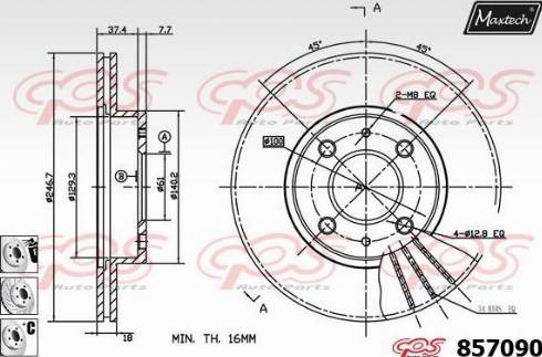 Maxtech 857090.6880 - Bremžu diski adetalas.lv