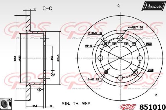 Maxtech 857065 - Bremžu diski adetalas.lv