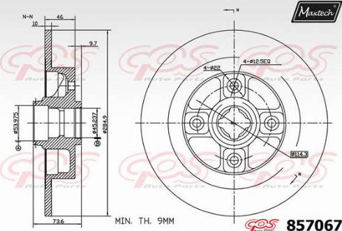 Maxtech 857067.0000 - Bremžu diski adetalas.lv