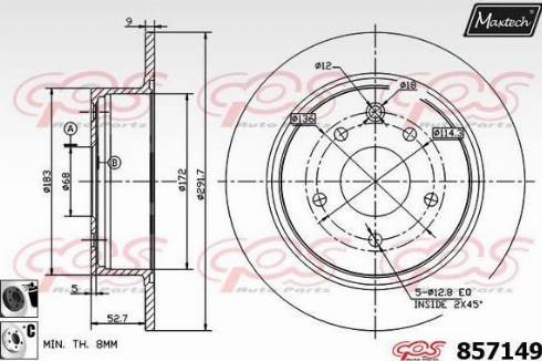 Maxtech 857149.6060 - Bremžu diski adetalas.lv