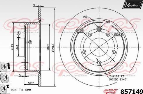 Maxtech 857149.6880 - Bremžu diski adetalas.lv