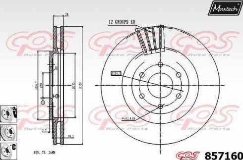 Maxtech 857160.6880 - Bremžu diski adetalas.lv