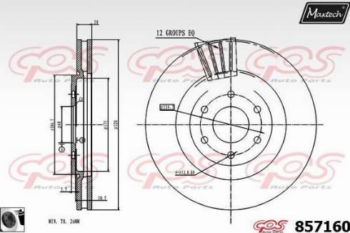 Maxtech 857160.0060 - Bremžu diski adetalas.lv