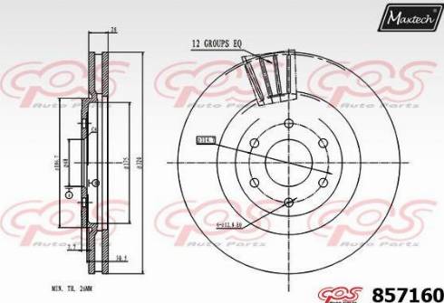 Maxtech 857160.0000 - Bremžu diski adetalas.lv