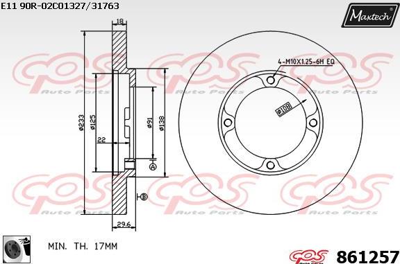 Maxtech 857185 - Bremžu diski adetalas.lv