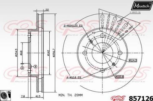 Maxtech 857126.0060 - Bremžu diski adetalas.lv