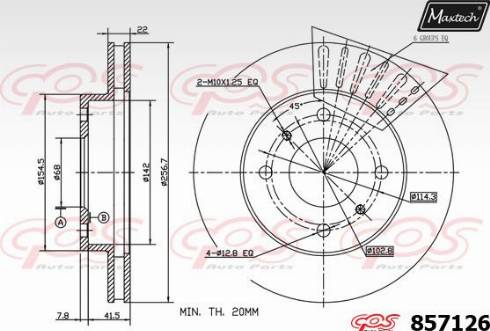 Maxtech 857126.0000 - Bremžu diski adetalas.lv