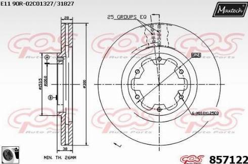 Maxtech 857122.0060 - Bremžu diski adetalas.lv