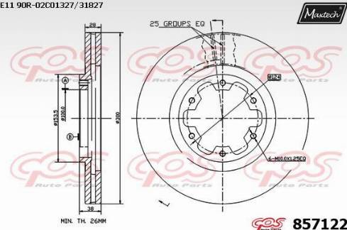 Maxtech 857122.0000 - Bremžu diski adetalas.lv