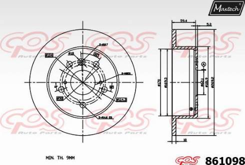 Maxtech 861098.0000 - Bremžu diski adetalas.lv