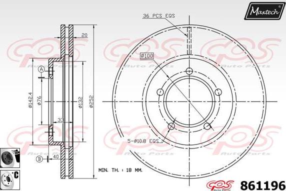 Maxtech 861097 - Bremžu diski adetalas.lv