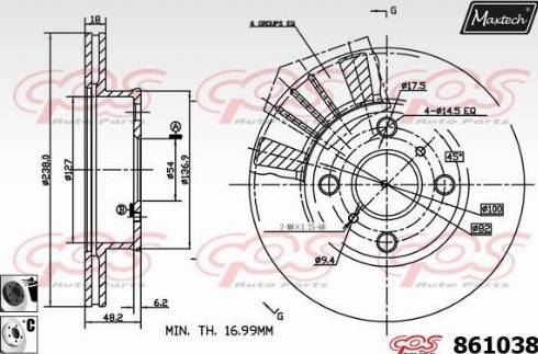 Maxtech 861038.6060 - Bremžu diski adetalas.lv