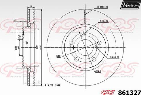 Maxtech 861327.0000 - Bremžu diski adetalas.lv