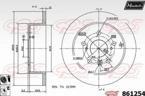 Maxtech 861254.6060 - Bremžu diski adetalas.lv