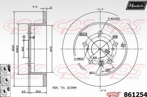 Maxtech 861254.6880 - Bremžu diski adetalas.lv