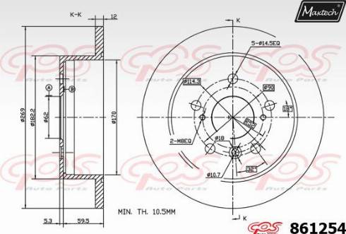 Maxtech 861254.0000 - Bremžu diski adetalas.lv