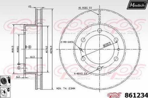 Maxtech 861234.6060 - Bremžu diski adetalas.lv