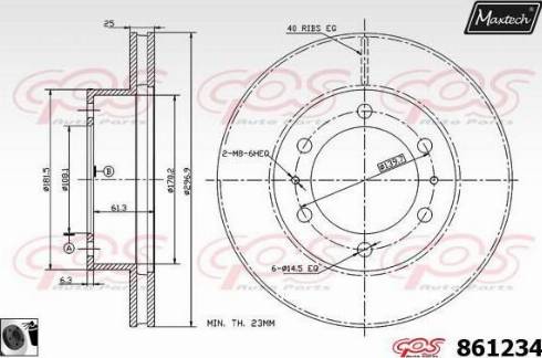 Maxtech 861234.0060 - Bremžu diski adetalas.lv