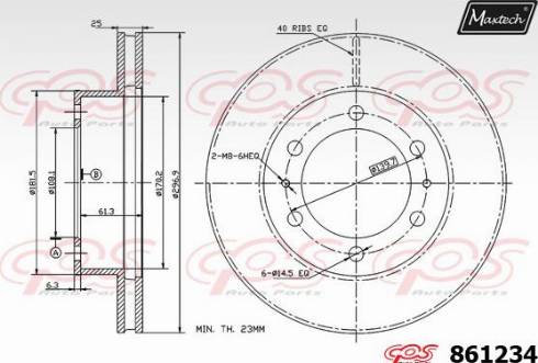 Maxtech 861234.0000 - Bremžu diski adetalas.lv