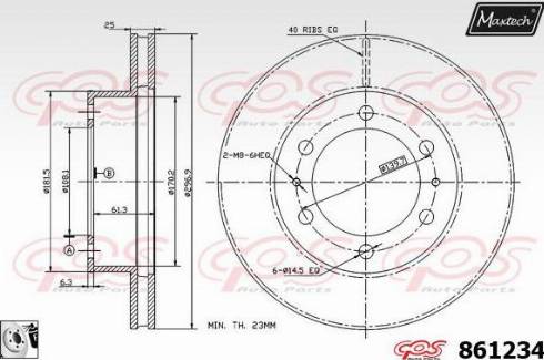 Maxtech 861234.0080 - Bremžu diski adetalas.lv