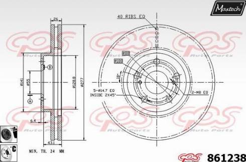 Maxtech 861238.6060 - Bremžu diski adetalas.lv