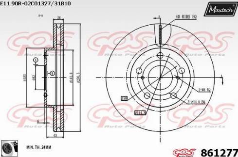 Maxtech 861277.0060 - Bremžu diski adetalas.lv