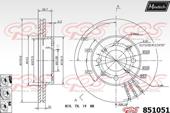 Maxtech 863534 - Bremžu diski adetalas.lv