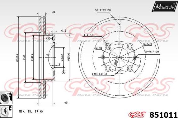 Maxtech 863526 - Bremžu diski adetalas.lv