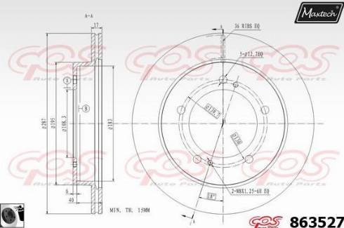 Maxtech 863527.0060 - Bremžu diski adetalas.lv