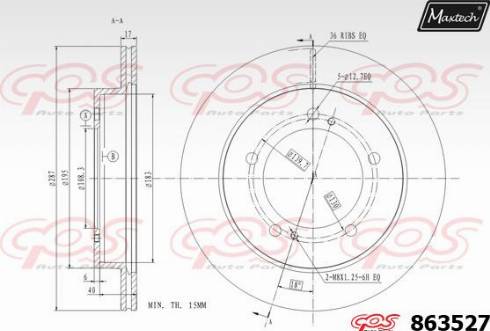 Maxtech 863527.0000 - Bremžu diski adetalas.lv