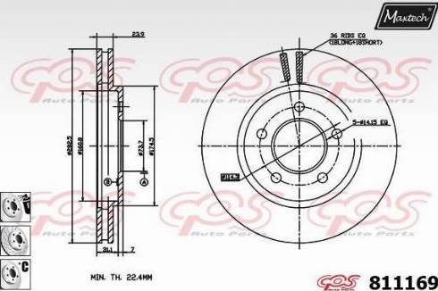 Maxtech 811169.6880 - Bremžu diski adetalas.lv