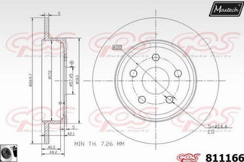 Maxtech 811166.0060 - Bremžu diski adetalas.lv