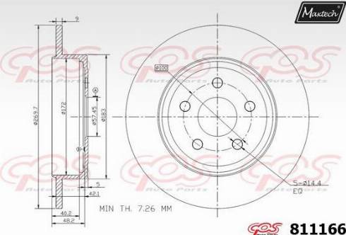 Maxtech 811166.0000 - Bremžu diski adetalas.lv