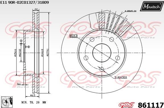 Maxtech 811219 - Bremžu diski adetalas.lv