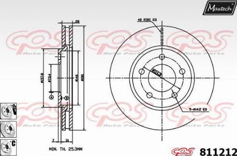 Maxtech 811212.6980 - Bremžu diski adetalas.lv