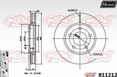 Maxtech 811212.6880 - Bremžu diski adetalas.lv