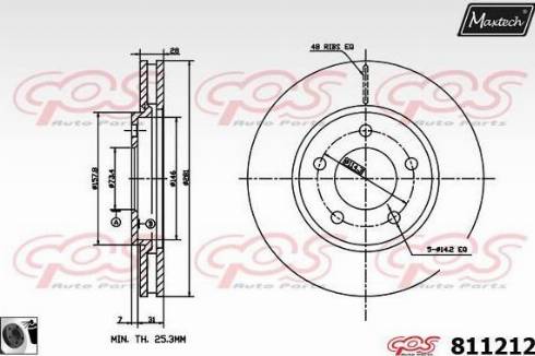 Maxtech 811212.0060 - Bremžu diski adetalas.lv