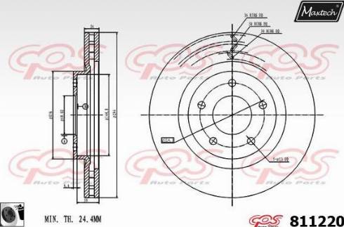 Maxtech 811220.0060 - Bremžu diski adetalas.lv